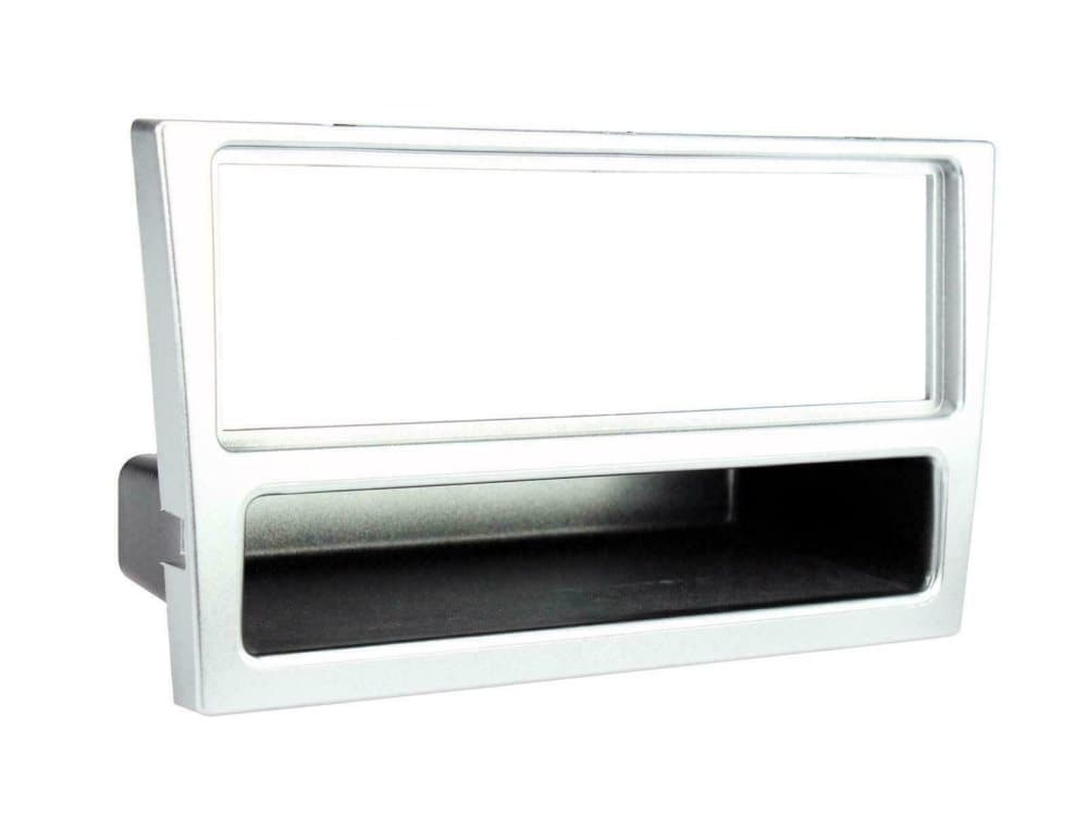 Radio Stereo Facia Fascia Plate Panel Trim Surround Adaptor Silver Fits Vauxhall