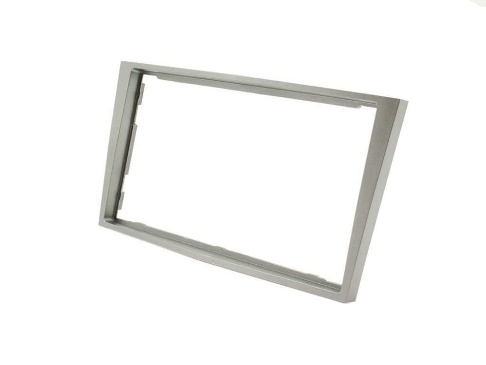 for Vauxhall Corsa D Stereo Radio Double Facia Fascia Panel Ct24vx23 Dark Silver