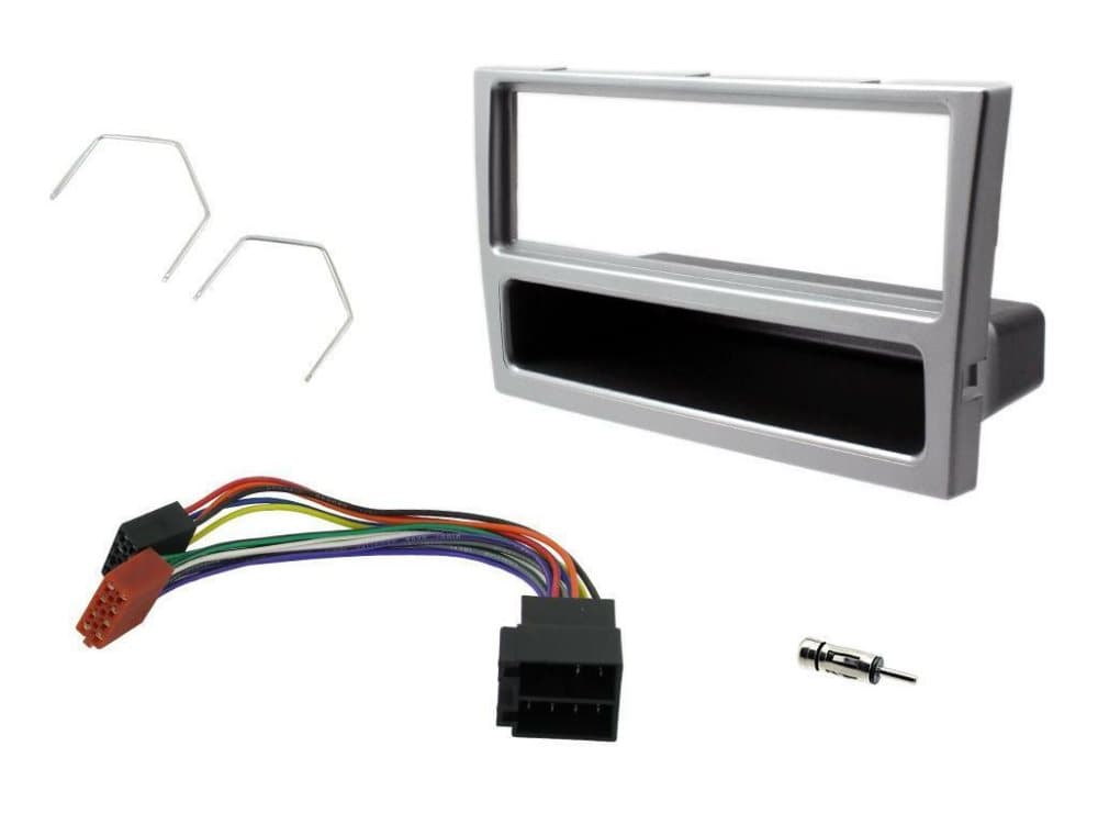 ctkvx02-iso CD Radio Stereo Facia Fascia Kit Silver Fits Vauxhall Meriva