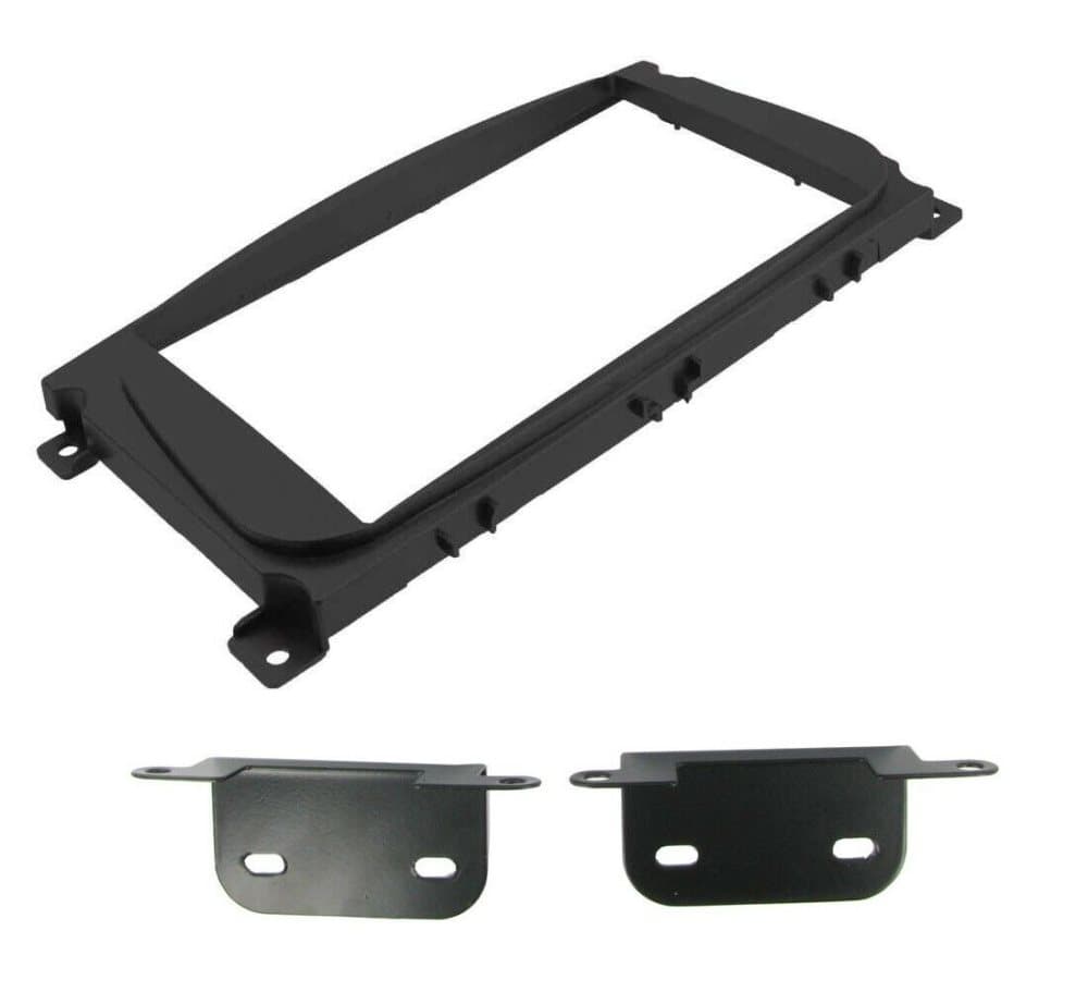 Stereo Double Din Black Facia Fascia Panel Surround Adapter Brackets For Ford