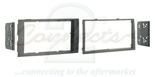 Radio Stereo Facia Fascia Ct23vw05 For Volkswagen Touareg Black Brackets 03-10