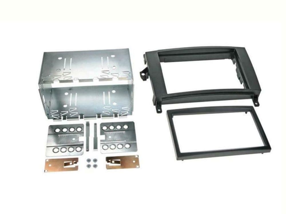 Radio Stereo Facia Fascia Ct23vw02 For Volkswagen Crafter Double Din Black Cage