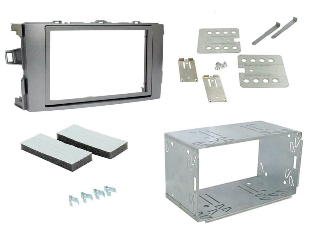 CD Radio Stereo Facia Fascia Panel Silver Ct23ty26 For Toyota Auris 2007-2013