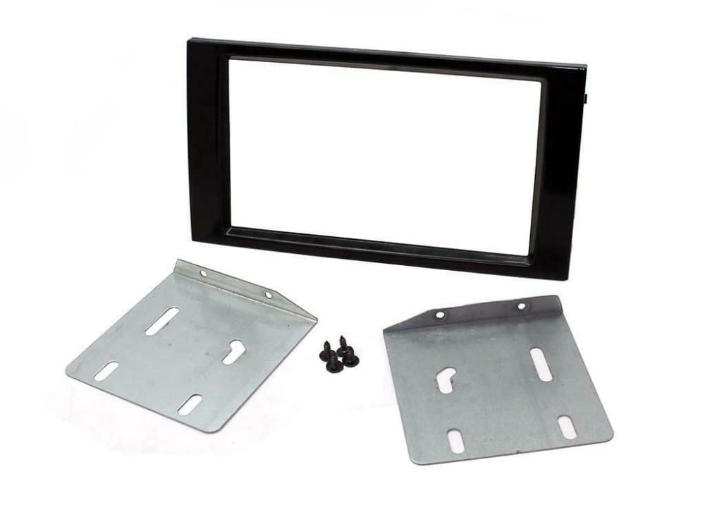 Radio Stereo Facia Fascia Ct23st22 For Seat Leon Ibiza Double Din Black Brackets