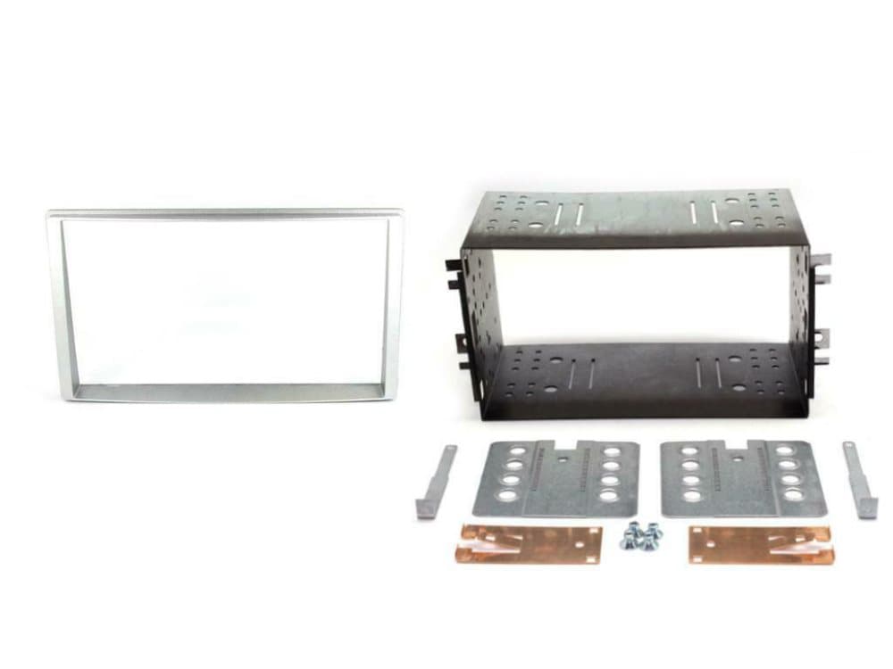 Radio Stereo Facia Fascia Plate Ct23ki15 For Kia Sportage Double Din Silver
