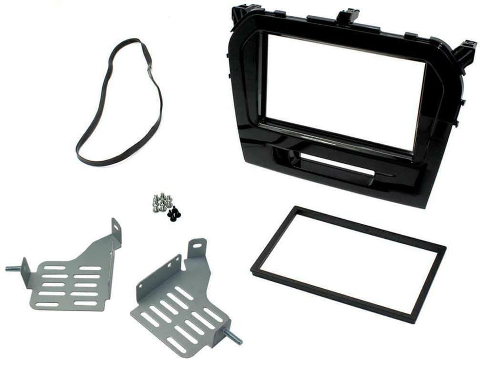 Radio Stereo Facia Fascia Ct23sz13 For Suzuki Vitara Double Din Piano Black 2015