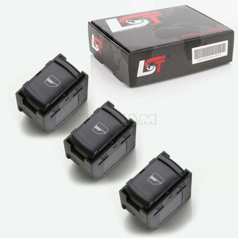 3x ELECTRIC WINDOW CONTROL SWITCH FRONT / REAR FOR VW GOLF IV 4