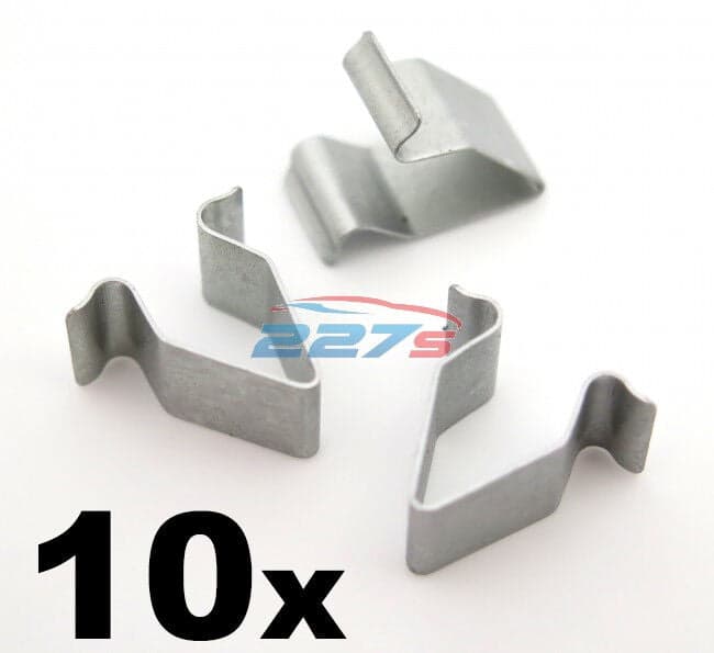 10x Audi Boot & Tailgate Lining Metal Trim Panel Clips- Interior Trim Clips