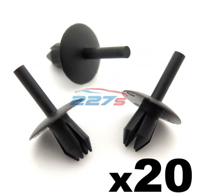 20x Plastic Trim Clip Rivets, Fit a 5.5mm hole, FIX103, Fits some Ford,