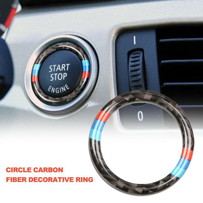Car Engine Start Stop Push Button Ring Switch Cover Trim For BMW E90 3 Series UK