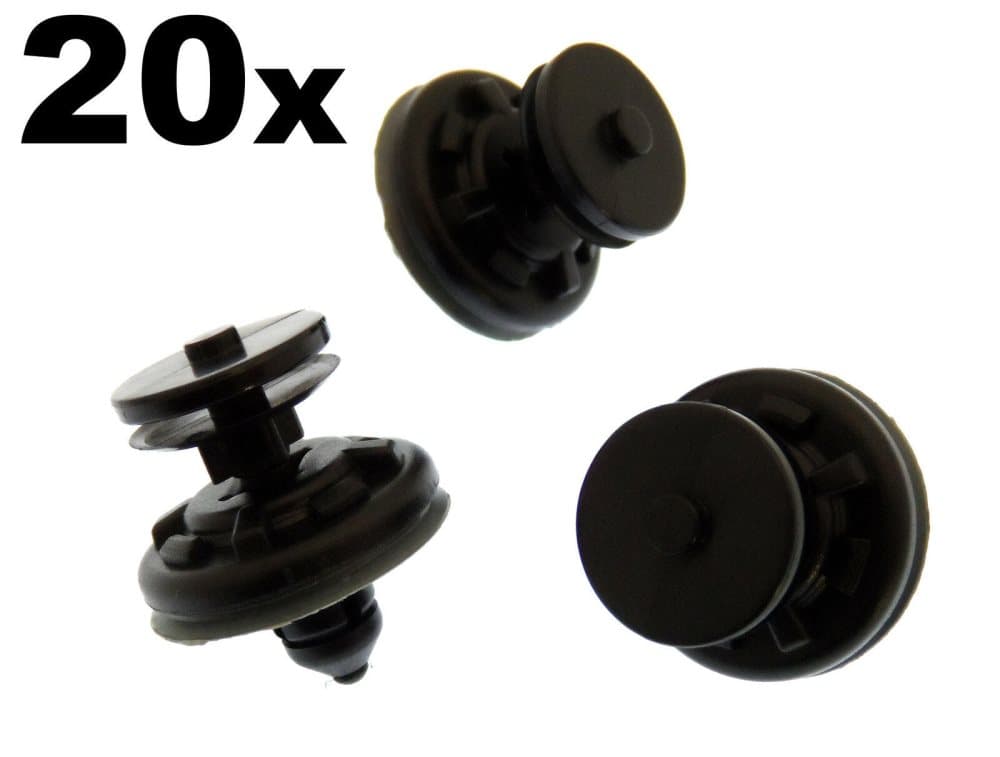 20x Volkswagen Plastic Trim Clips for Door Cards & Interior Trim Panels & Covers