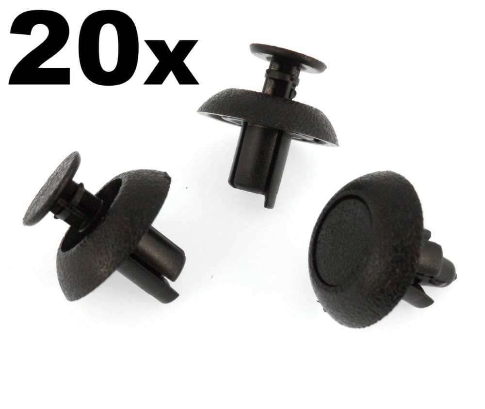 20x Toyota Engine Cover Clips- Plastic Trim Fasteners for Motor Shields & Panels