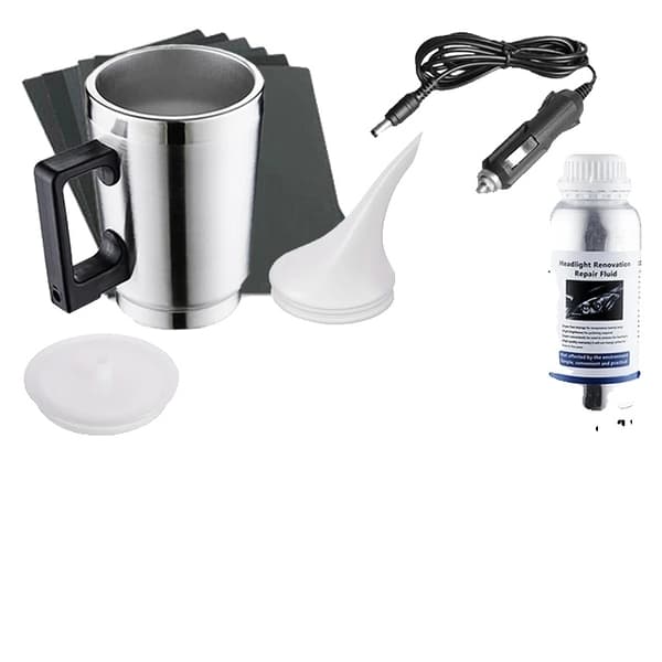 Bilstrålkastare Återställningskit, Kemisk Poleringslösning, 800ML Flytande Polymer, 2 st repareringsvätska