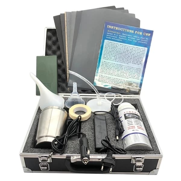 Ajovalojen kunnostussarja, 800ML nestemäinen polymeeri, auton ajovalojen kiillotusaine, Työkalusarja Toolbox set kit