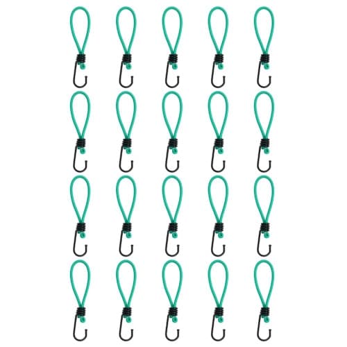 Gummistroppar med krok 20 st 15 cm