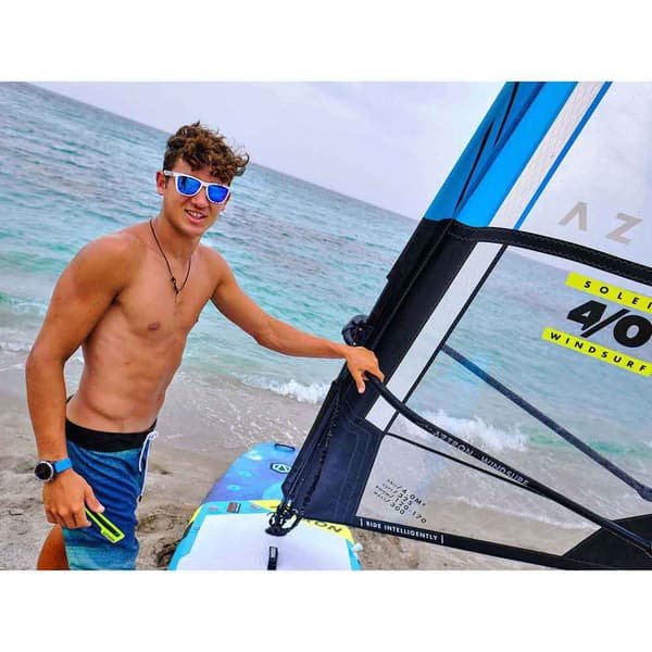 Aztron Segla Soleil Windsurf 4.0 Vit,Blå 4.0 m2