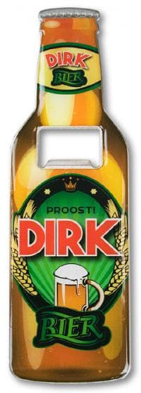 flasköppnare Dirk 8,5 x 6 cm stål brun/grön