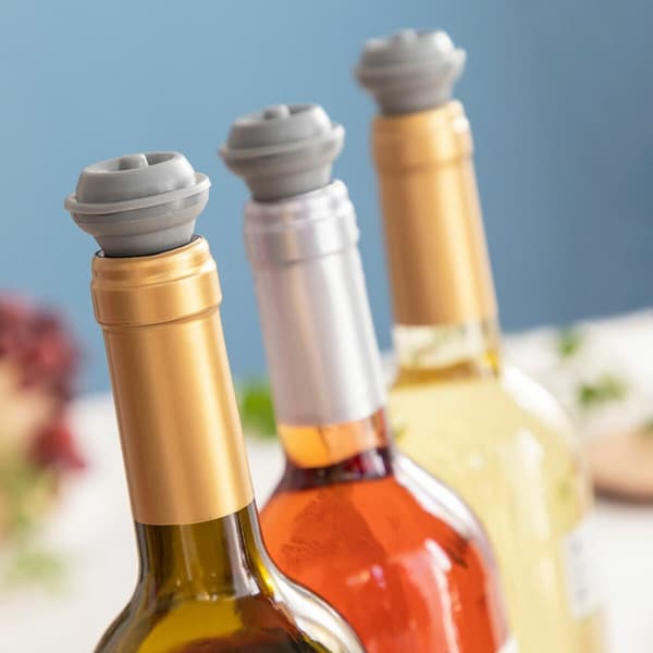 Vakuumipumppu ja viinistopperi Winuum InnovaGoods (4 korkit)