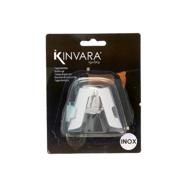 Champagnekork Kinvara KT970 Silvrig Silver Silikon Rostfritt stål Plast 6 x 5,5 x 3,5 cm Hermetisk (12 antal)