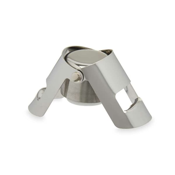 Champagnekork Kinvara KT970 Silvrig Silver Silikon Rostfritt stål Plast 6 x 5,5 x 3,5 cm Hermetisk (12 antal)