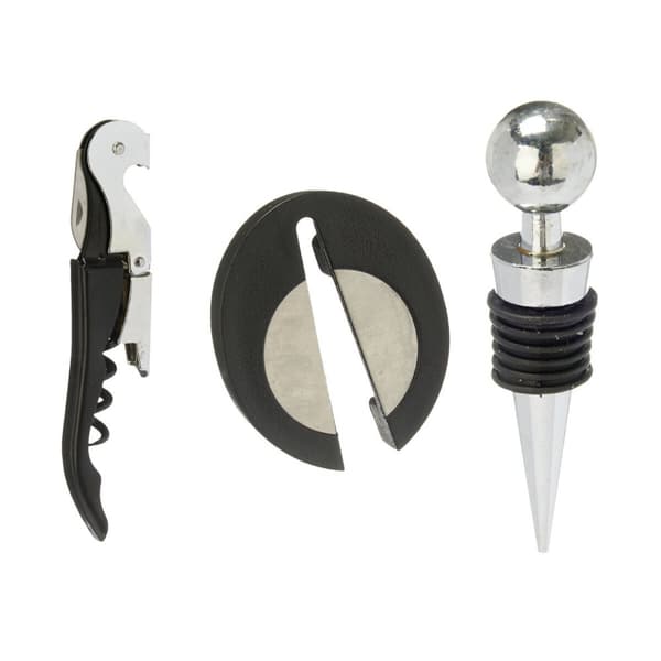 Set med Vintillbehör Kinvara KT180219 Rostfritt stål polypropen 3 Delar (24 antal)