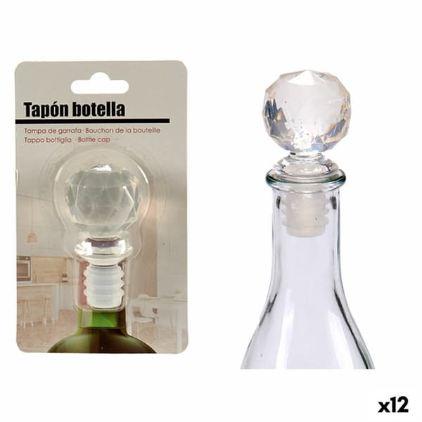 Lufttät flaskförslutare Kinvara 25011 Transparent 3,5 x 14,5 x 8,5 cm Labda (12 antal)