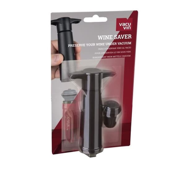 Svart pump och 1 vinpropp - Vacuvin