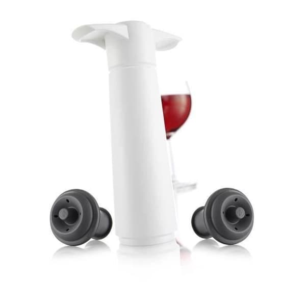 VACUVIN - Vinpumpslåda + 2 proppar - Classic White
