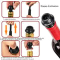 Miniatyrbild 3 av 4: Manuell vinpumps TD® med 4 vinproppar vakuumpump för vin vakuumpump för vin för förvaring av rödvin