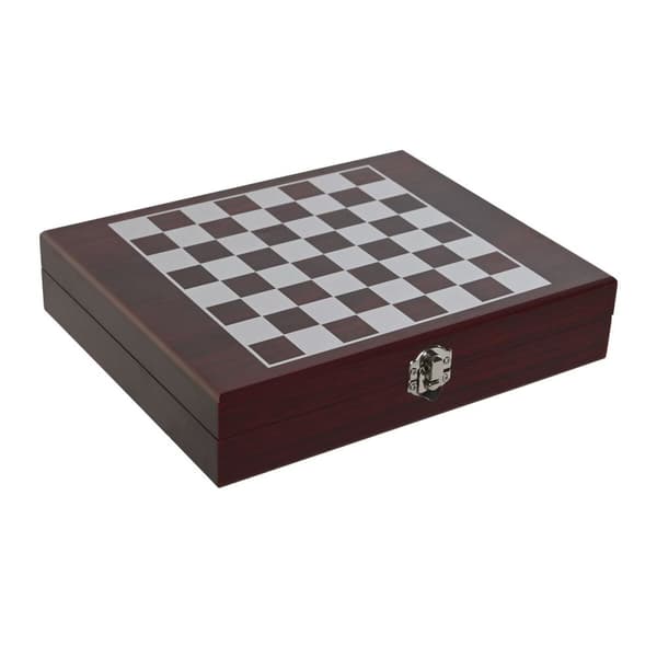 Set med Vintillbehör Home ESPRIT Brun Trä MDF 24 x 19 x 5 cm