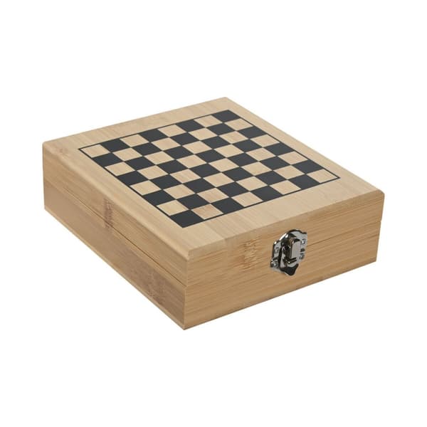 Set med Vintillbehör Home ESPRIT Naturell Bambu 15 x 17 x 5 cm