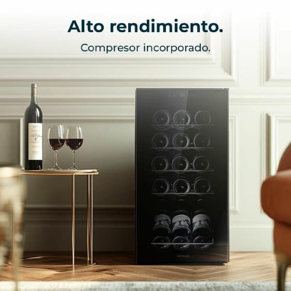 BRUGT Vinotek Cecotec Sort (Refurbished A)