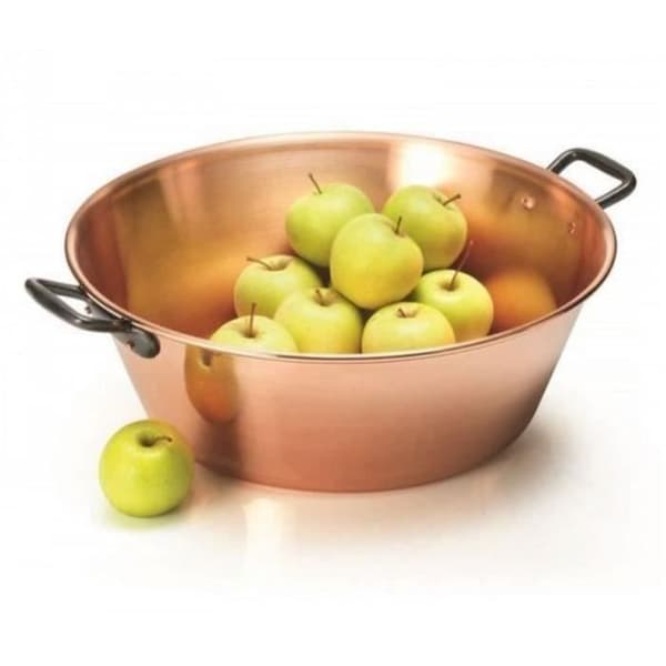 Syrengryta - NATURE ET SAVEURS - 38 cm - kapacitet 9 L - slät koppar - handtag i gjutjärn