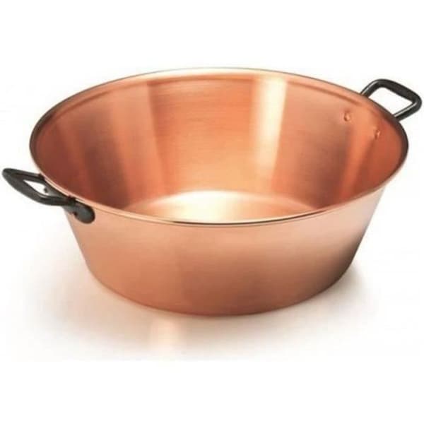 Syrengryta - NATURE ET SAVEURS - 38 cm - kapacitet 9 L - slät koppar - handtag i gjutjärn