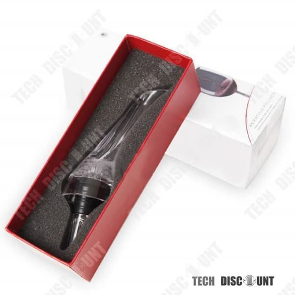 TD® Wine Aerator Karaff Pourer Professionell Karaff spritflaska med låda Röd Quick Air Tasting Rap