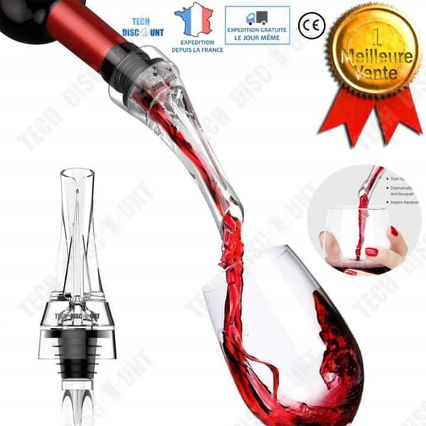 TD® Wine Aerator Karaff Pourer Professionell Karaff spritflaska med låda Röd Quick Air Tasting Rap