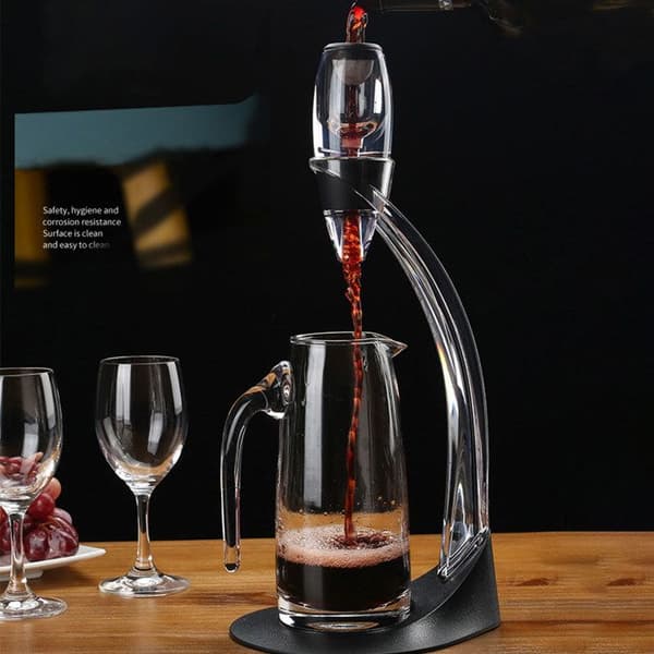 luftare kit fristående vinkaraffset omedelbar professionell vinhandlare fina vinaromer elegant design idealisk present