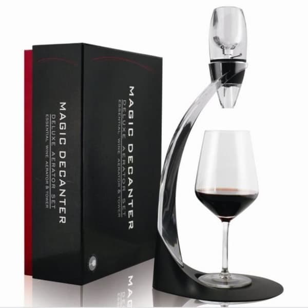 FLOUREON komplett set Decanter vinluftare