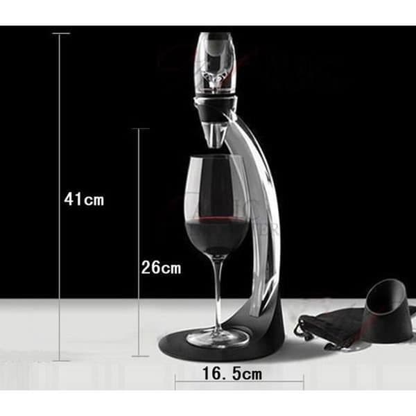 FLOUREON komplett set Decanter vinluftare