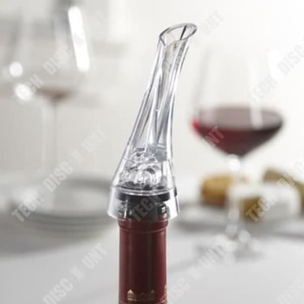 TD® Aerator Pourer / Vinkaraff/ Transparent och Svart / Plast och Vinyl/