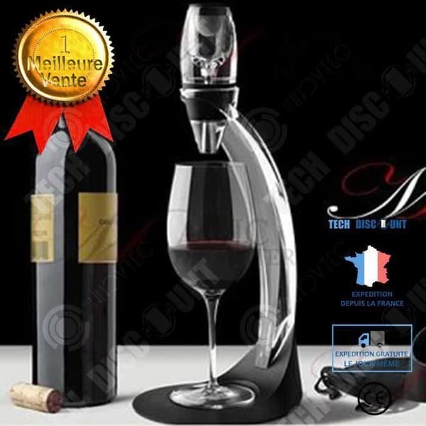 INN® luftare kit fristående vinkaraff set omedelbar professionell vinhandlare fina vinaromer elegant design present