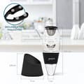 Miniatyrbild 3 av 4: Vinluftare - Elegant - BPA-fri akryl - Instantfilter - Svarvdesign - Svart