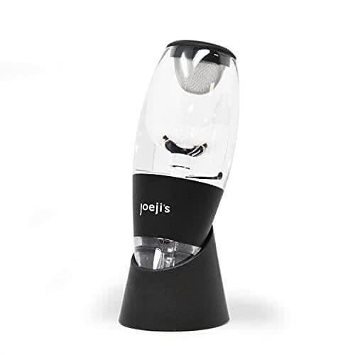Vinluftare - Elegant - BPA-fri akryl - Instantfilter - Svarvdesign - Svart