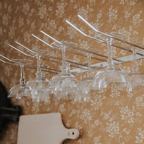 Glashängare 4 Rader Stål