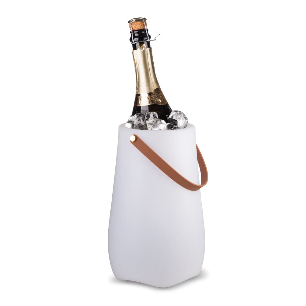 BluMill Vinkylare med Bluetooth-högtalare - Flaskkylare - LED-ljus ingår - Elegant design