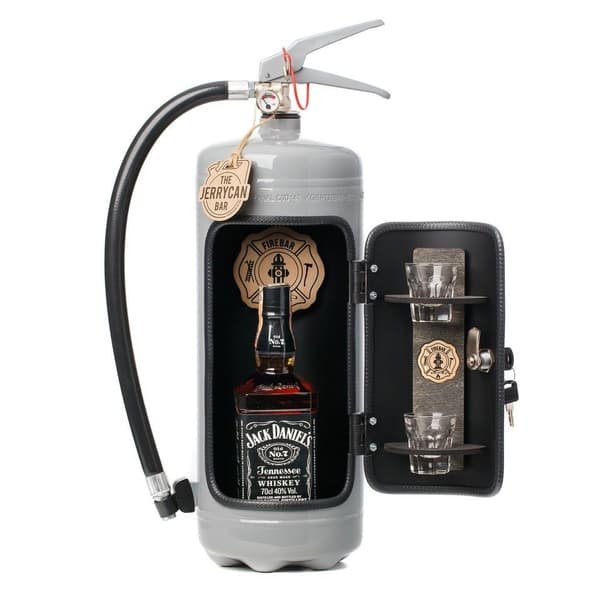 Portabel Minibar Brandsläckare  - Firebar Grey