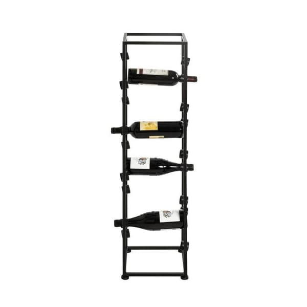 Flaskställ "18 fack" 104cm Svart