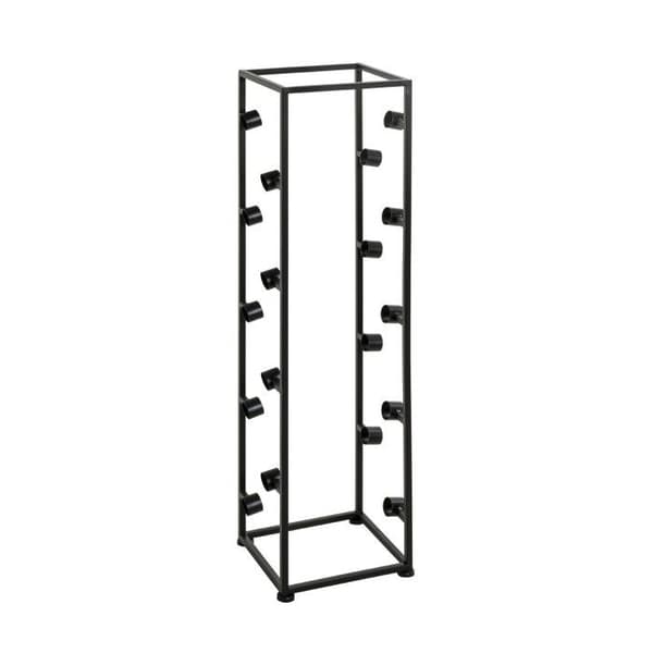 Flaskställ "18 fack" 104cm Svart