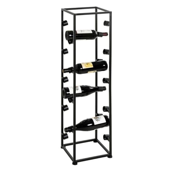 Flaskställ "18 fack" 104cm Svart