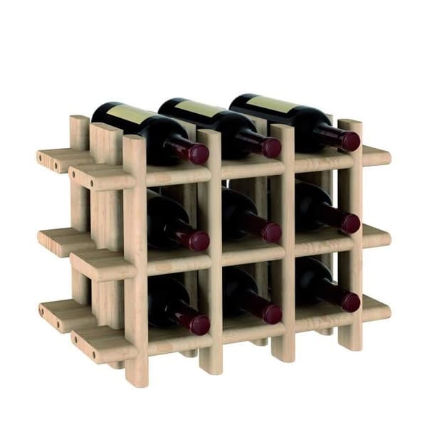 Flaskförvaringsställ - ASTIGARRAGA - Rioja - 9 fack - Massiv furu - Skalbar